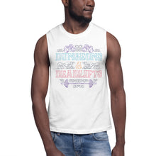 Load image into Gallery viewer, Dungeons and Deadlifts Unisex Muscle Shirt