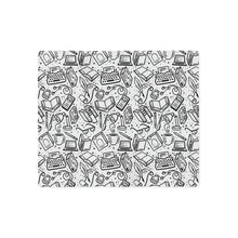 Load image into Gallery viewer, Bookish Doodles V7 Sweatshirt Blanket
