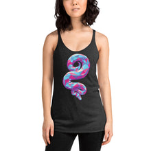 Load image into Gallery viewer, Bubble Gum Geo Snake Tri-Blend Tank Top