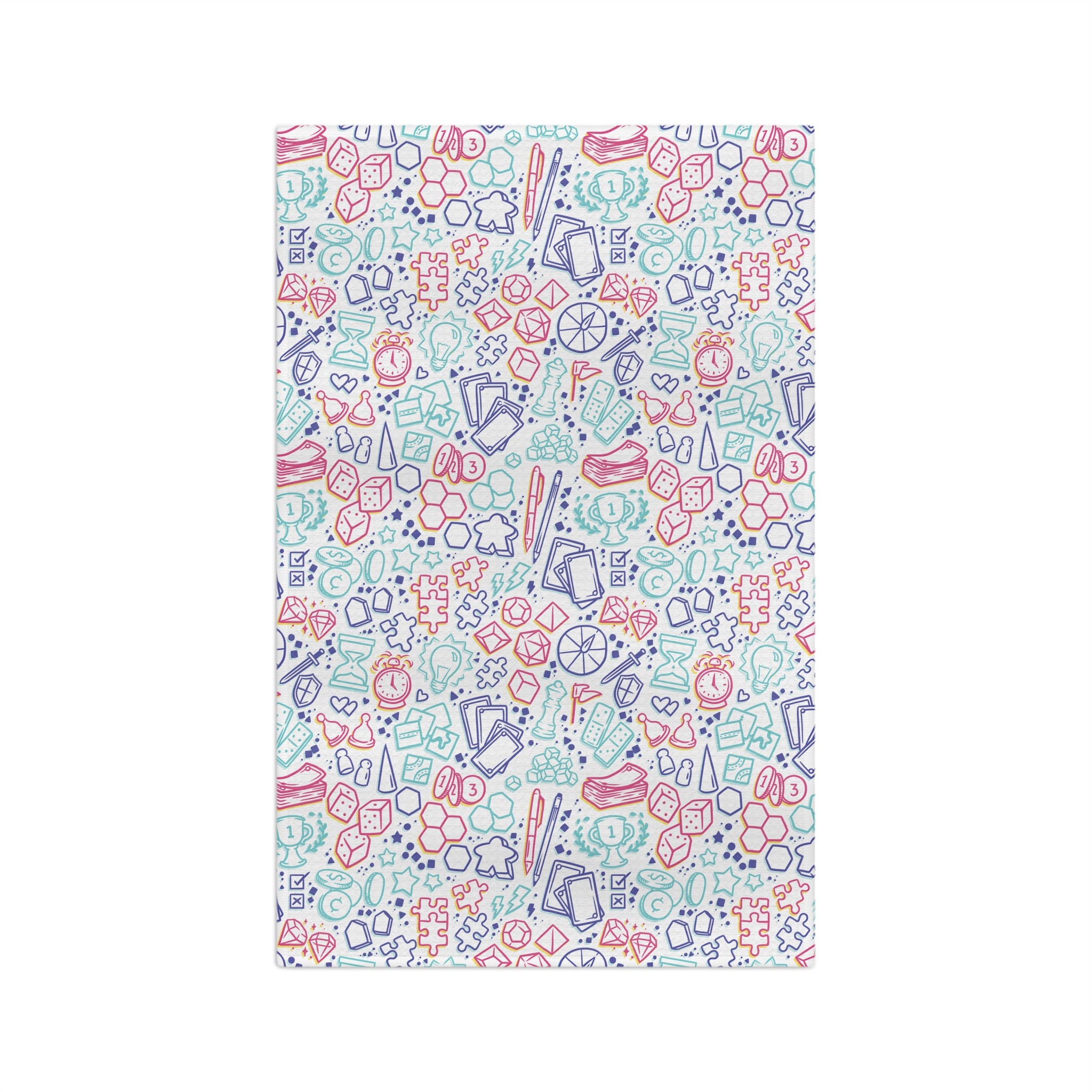 Board Game Bits V4 Tea Towel