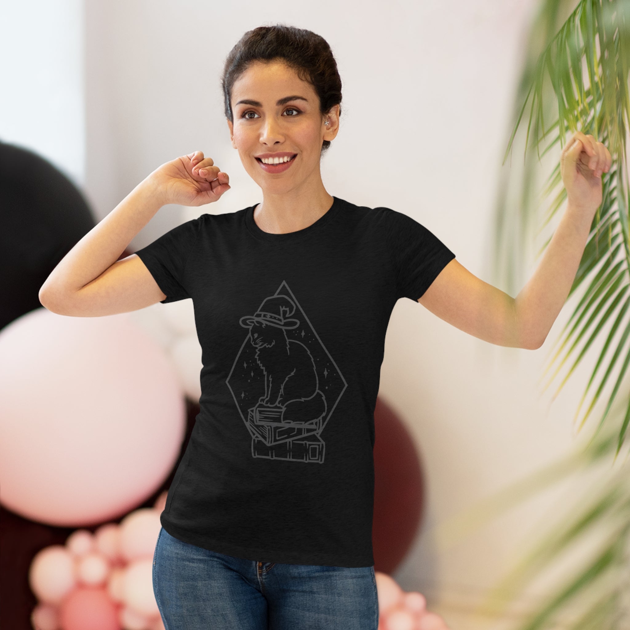 Witchy Kitty Women's Triblend Tee