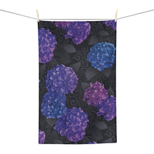 Load image into Gallery viewer, Moody Hydrangeas Tea Towel
