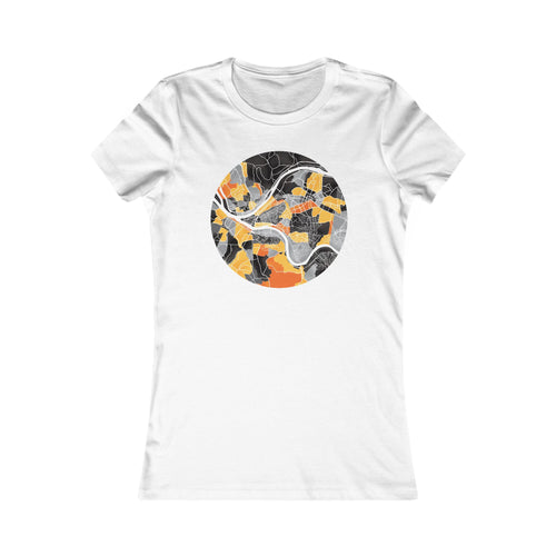 Pittsburgh Neighborhood Map Women's Tee