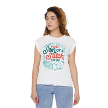Load image into Gallery viewer, Son of a Stitch I&#39;m In Women’s Flowy Muscle Tee