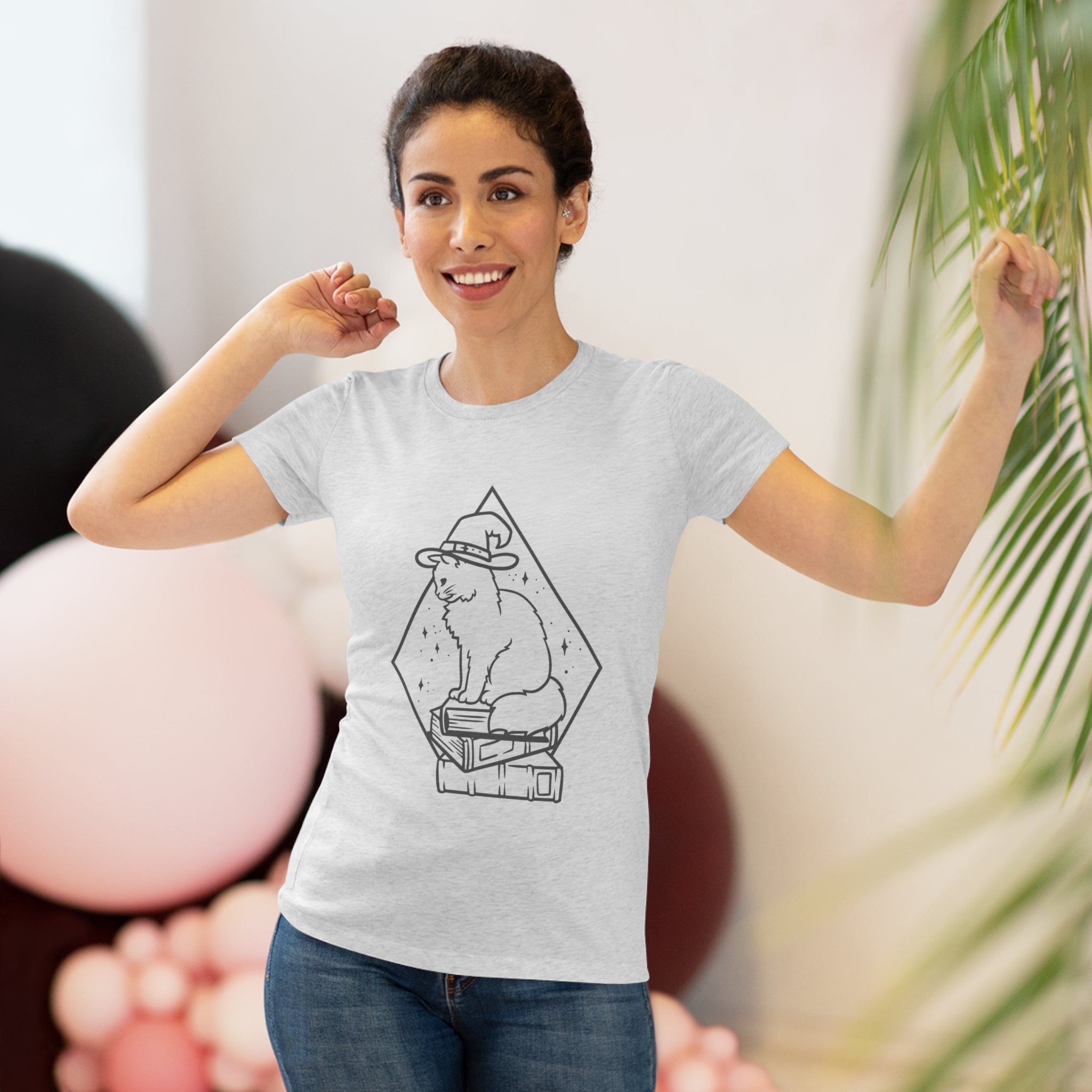 Witchy Kitty Women's Triblend Tee