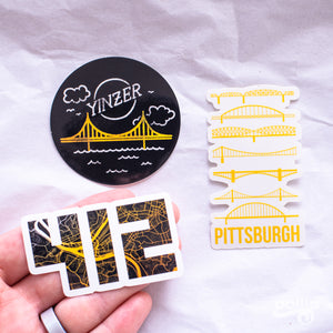 Pittsburgh Waterproof Sticker Set