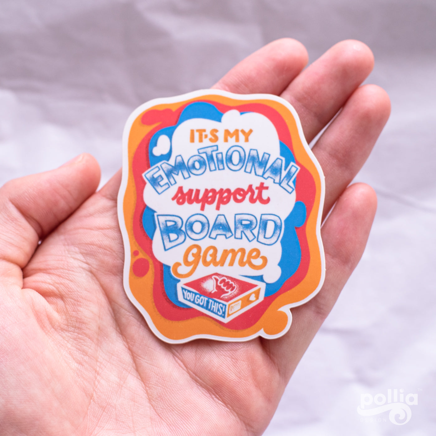 Emotional Support Game Sticker