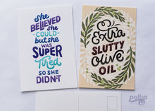 Load image into Gallery viewer, Feminist Motivation Postcard Prints