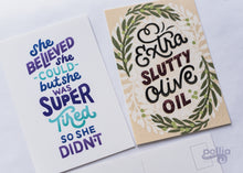 Load image into Gallery viewer, Feminist Motivation Postcard Prints