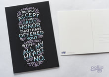 Load image into Gallery viewer, With All My Heart No Gladiator Postcard Print