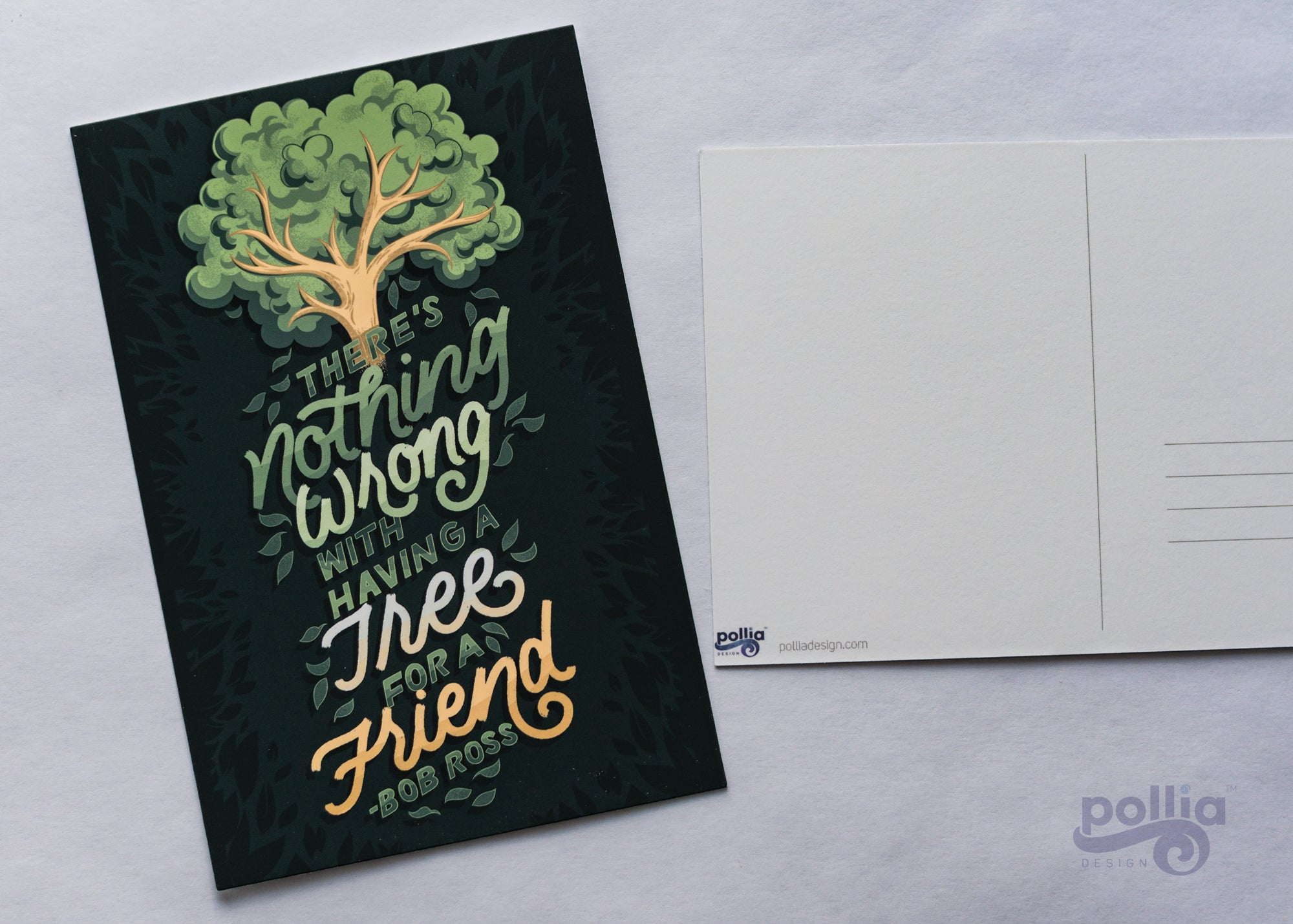 Having a Tree For a Friend Postcard Prints