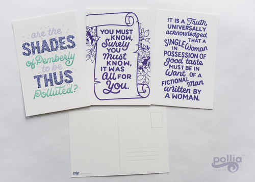 Pride and Prejudice Postcard Prints