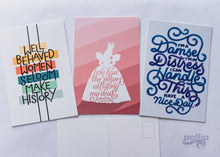 Load image into Gallery viewer, Feminist Motivation Postcard Prints