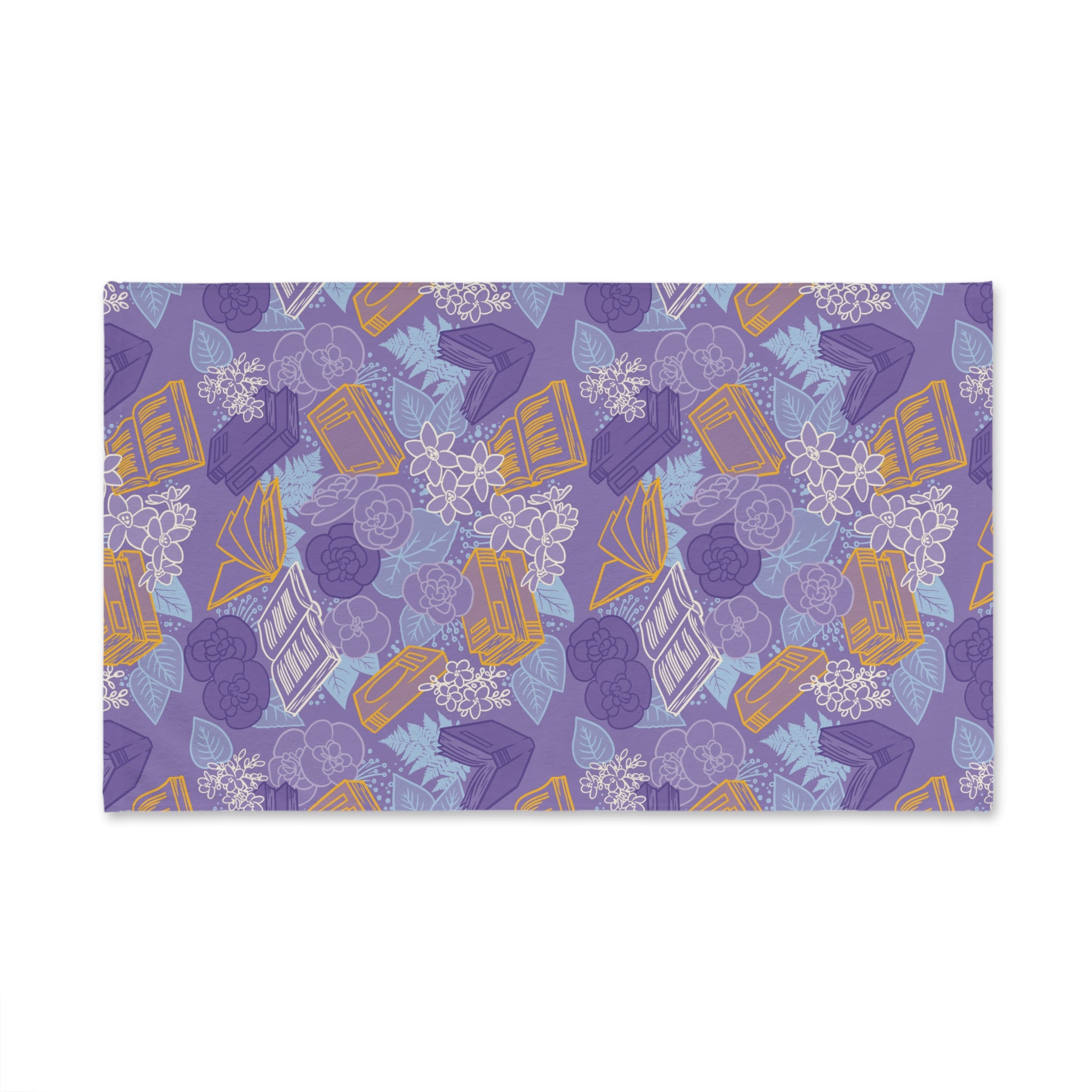 Floral Bookish v1 Hand Towel