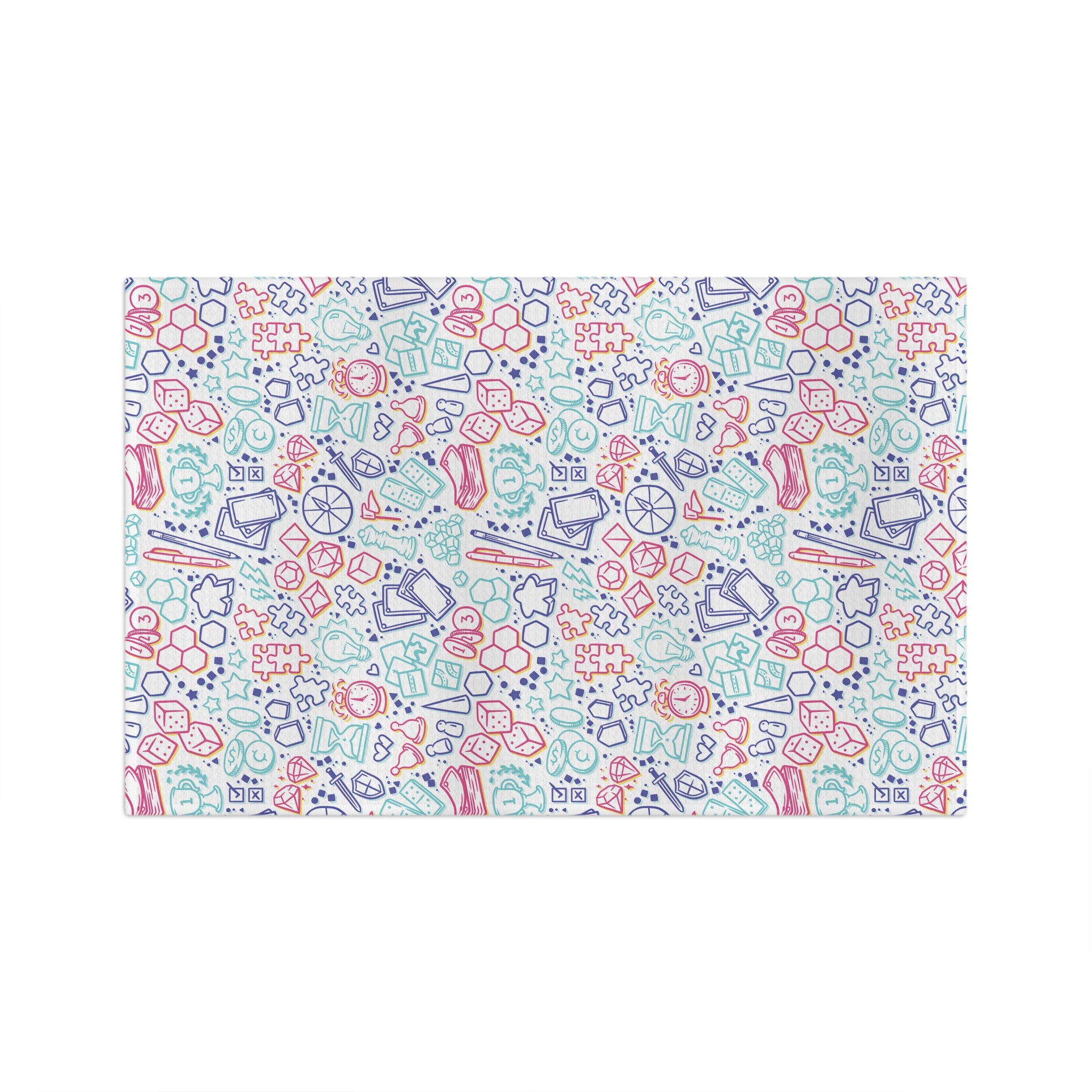 Board Game Bits V4 Tea Towel