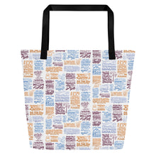 Load image into Gallery viewer, Wizarding Pickup Lines Large Tote Bag