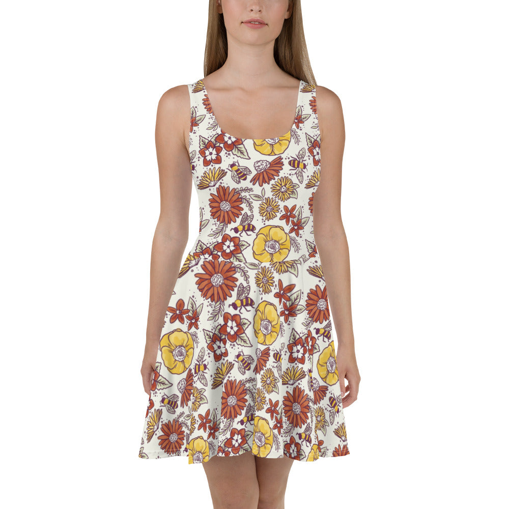 Buzzy Floral Skater Dress