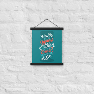 Against a Sicilian Poster with Hangers