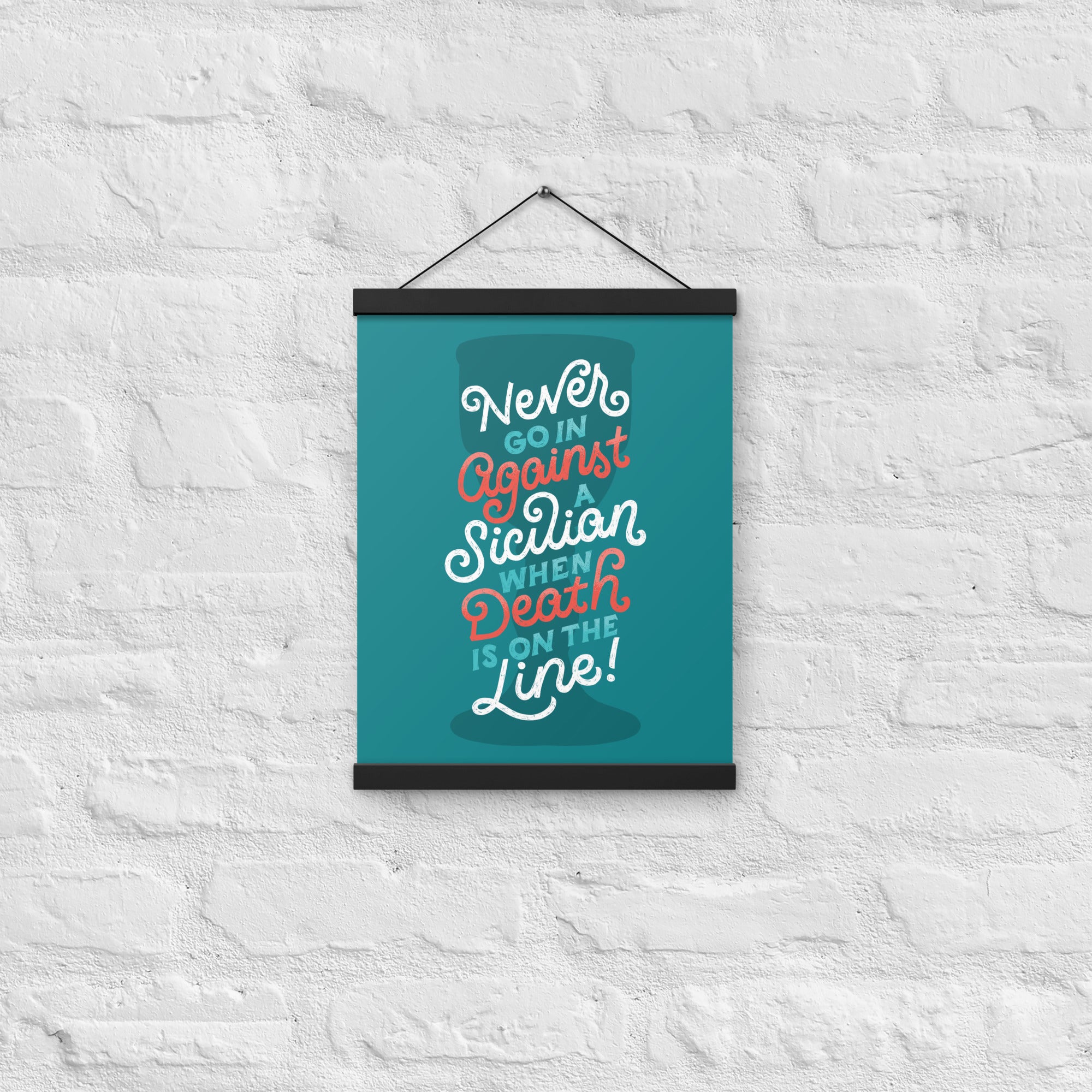 Against a Sicilian Poster with Hangers