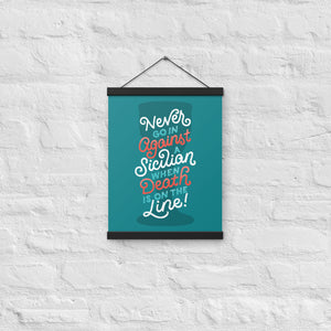 Against a Sicilian Poster with Hangers