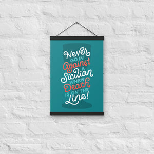 Against a Sicilian Poster with Hangers