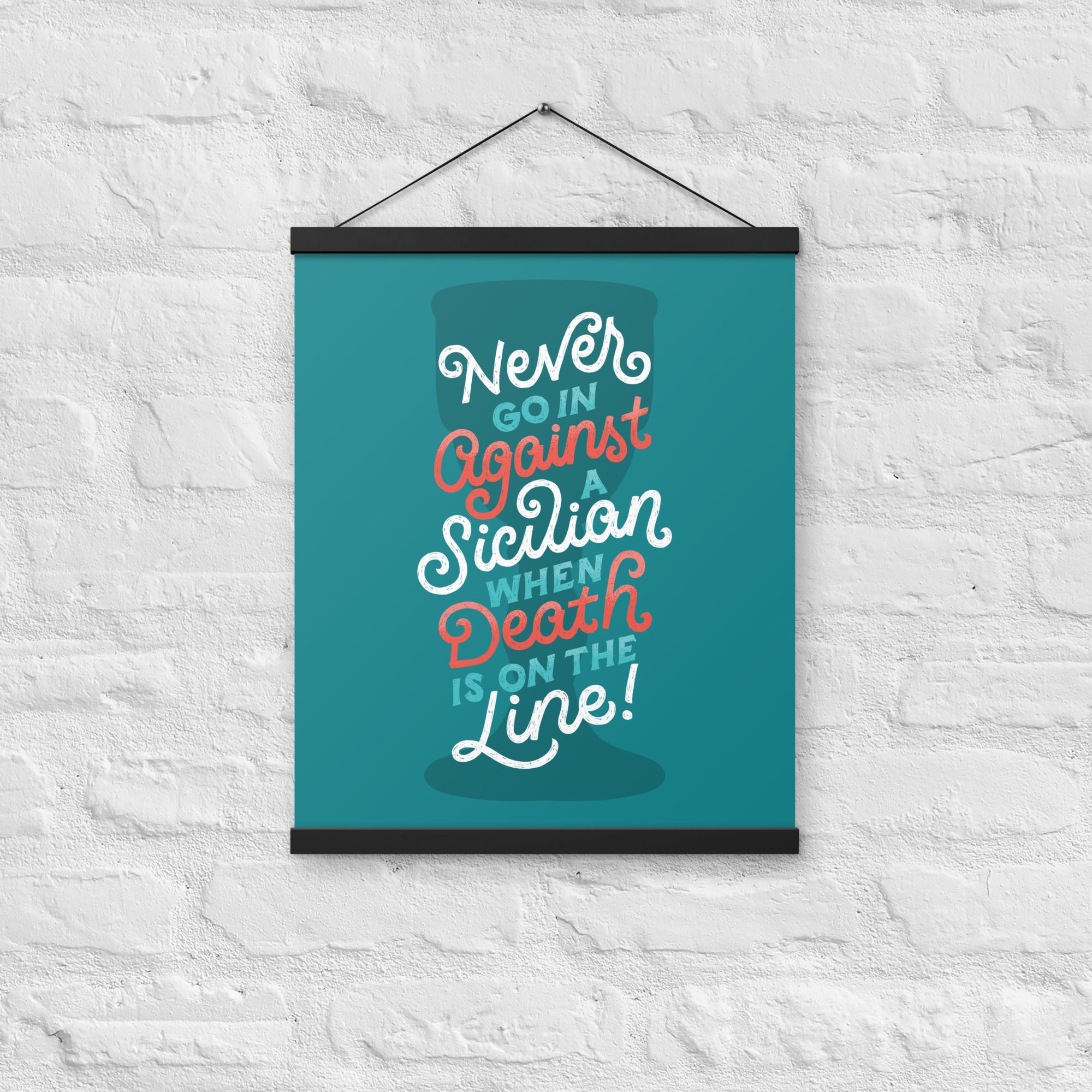 Against a Sicilian Poster with Hangers