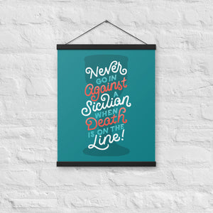 Against a Sicilian Poster with Hangers