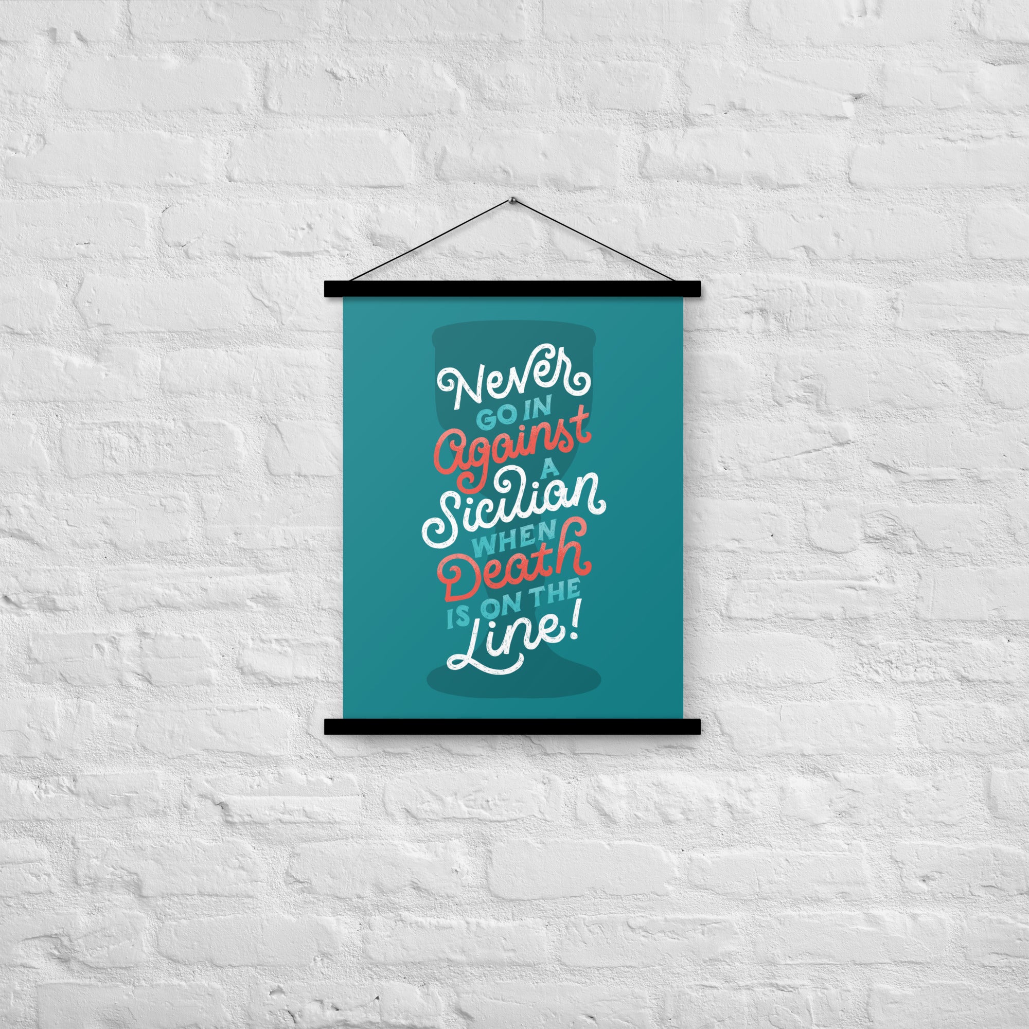 Against a Sicilian Poster with Hangers