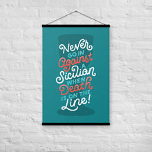 Load image into Gallery viewer, Against a Sicilian Poster with Hangers