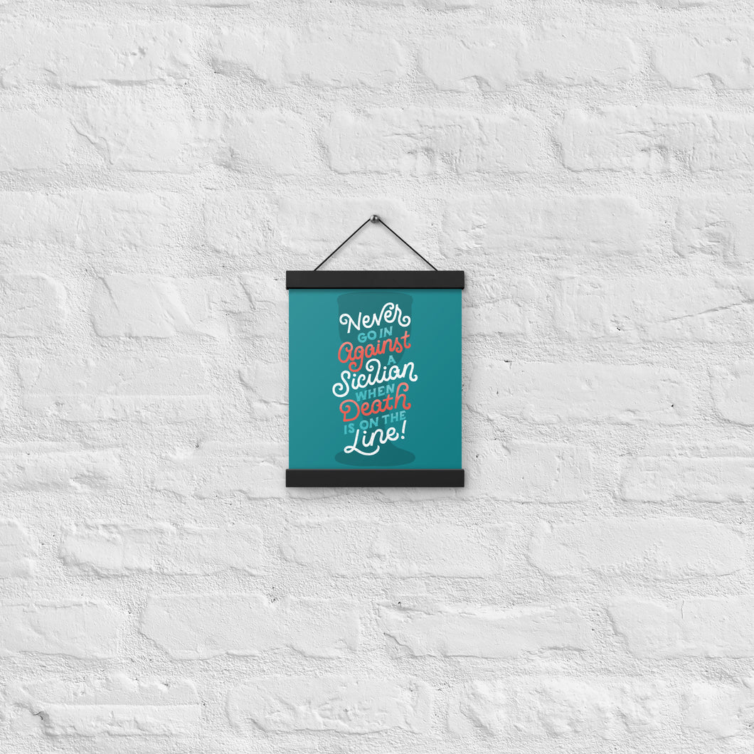 Against a Sicilian Poster with Hangers
