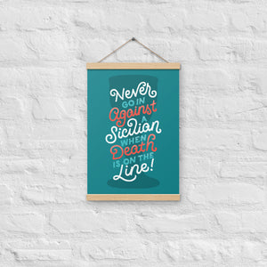Against a Sicilian Poster with Hangers