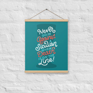 Against a Sicilian Poster with Hangers
