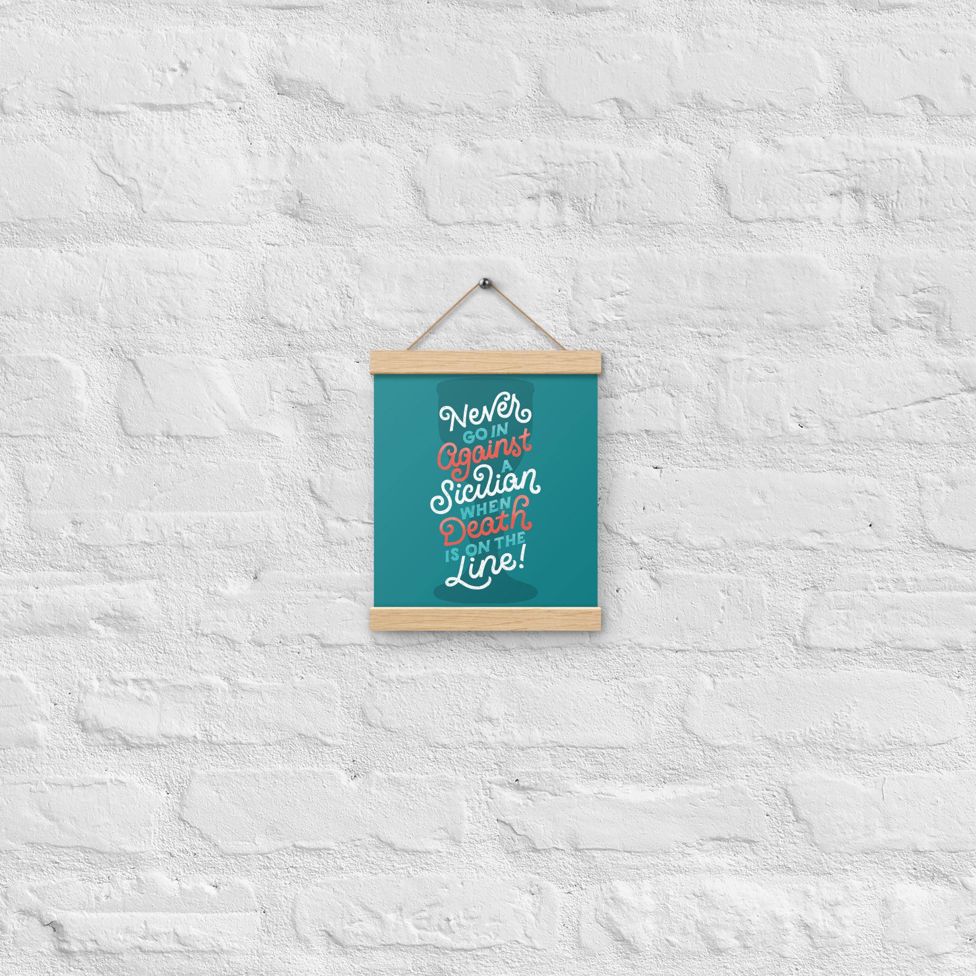 Against a Sicilian Poster with Hangers
