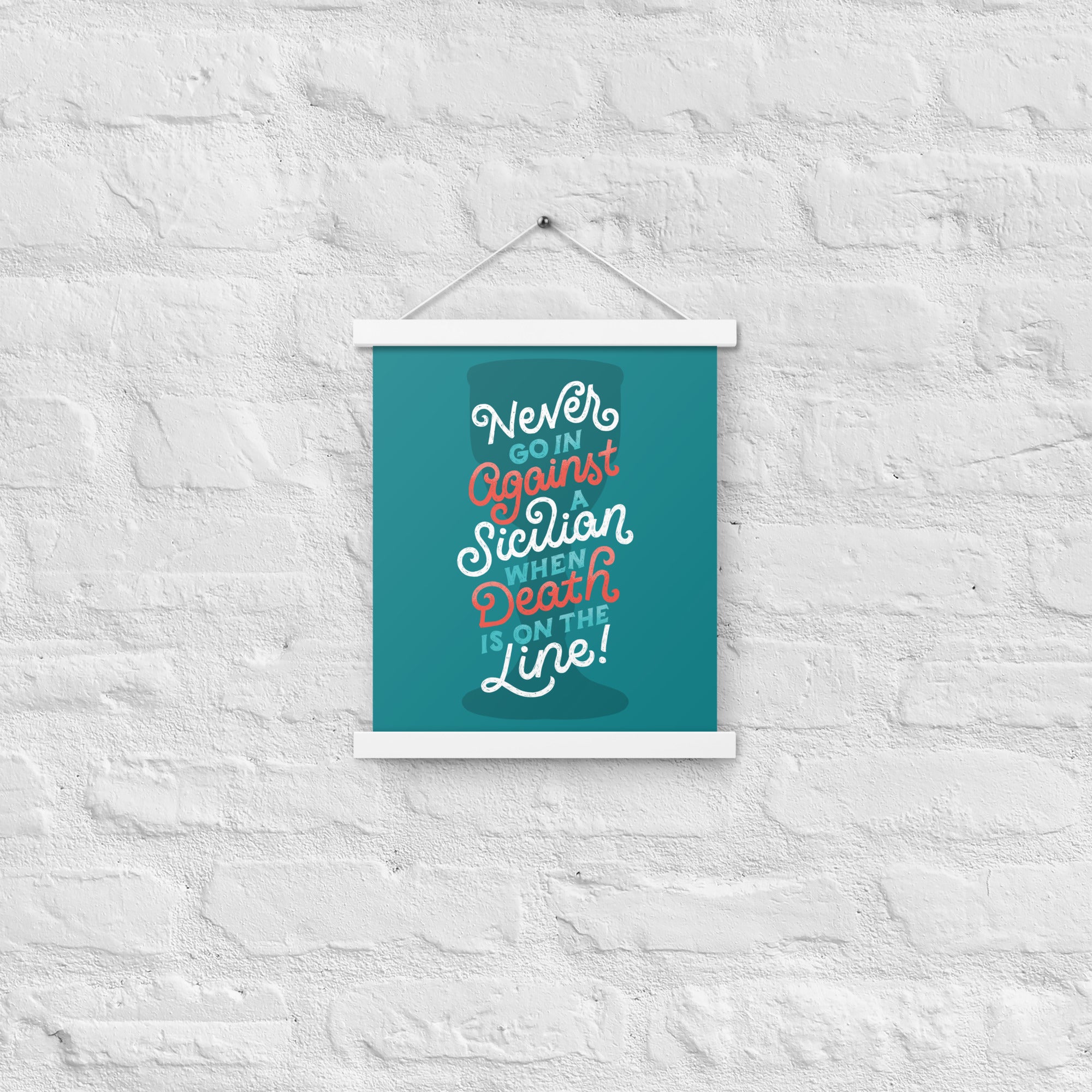 Against a Sicilian Poster with Hangers