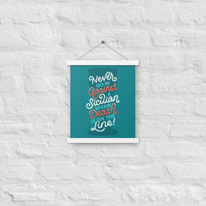 Against a Sicilian Poster with Hangers
