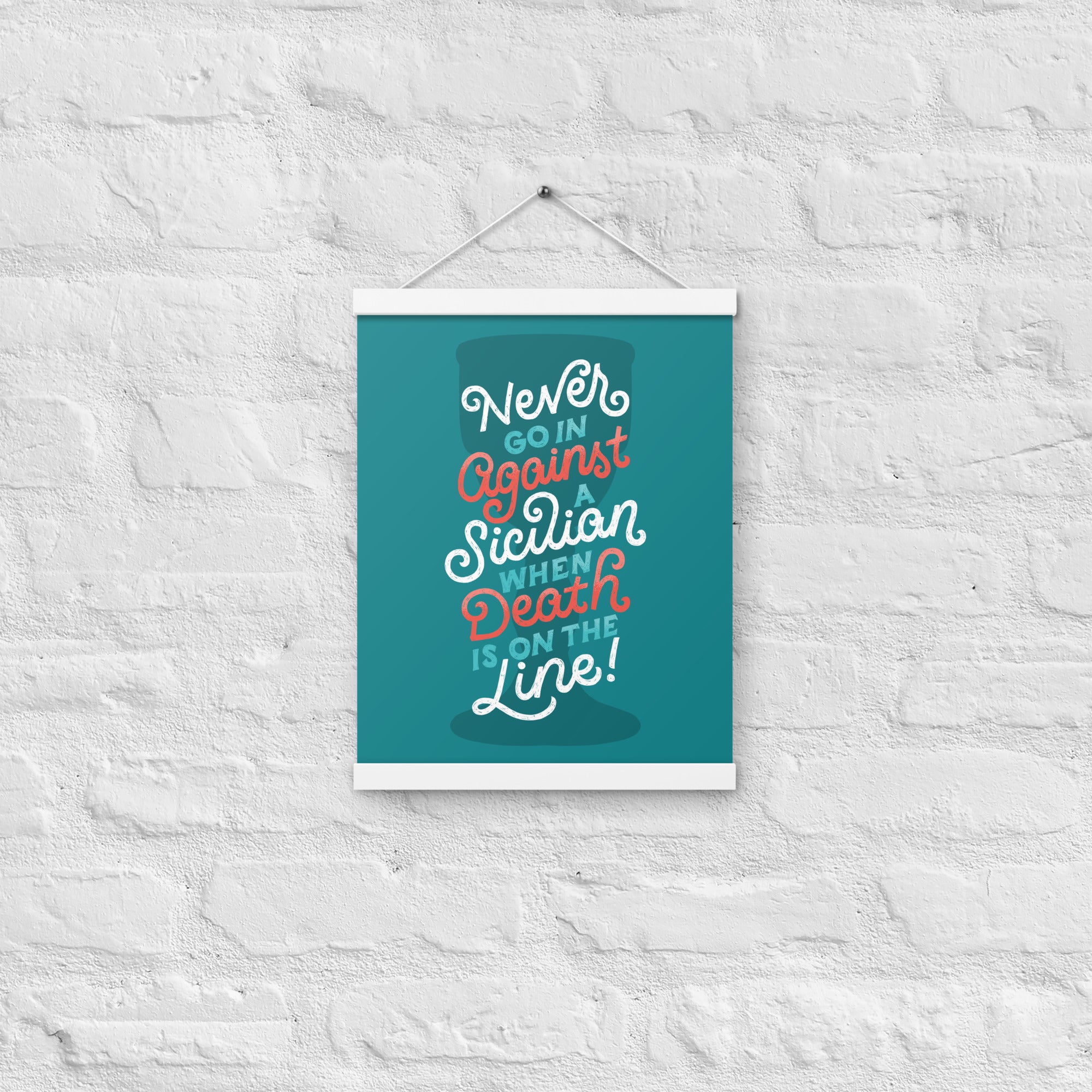 Against a Sicilian Poster with Hangers