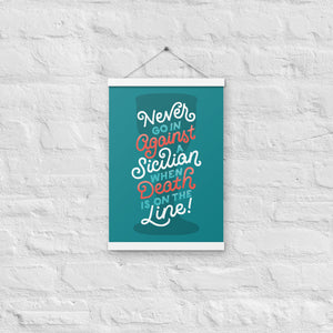 Against a Sicilian Poster with Hangers