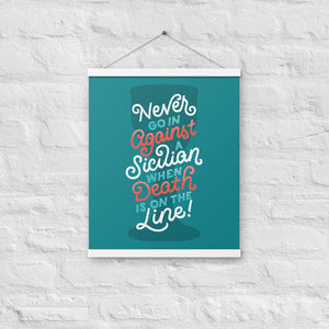Against a Sicilian Poster with Hangers