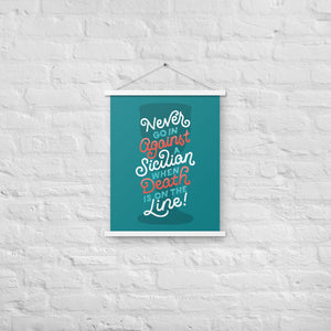 Against a Sicilian Poster with Hangers
