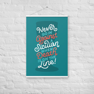 Against a Sicilian Poster with Hangers