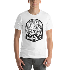 Board Gamer Black Outline Unisex t-shirt