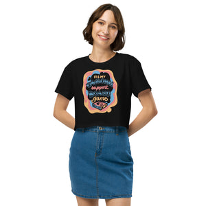 Emotional Support Board Game Women’s Crop Top
