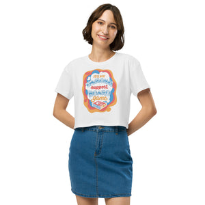 Emotional Support Board Game Women’s Crop Top