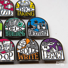 Load image into Gallery viewer, Board Game Genre Enamel Pins