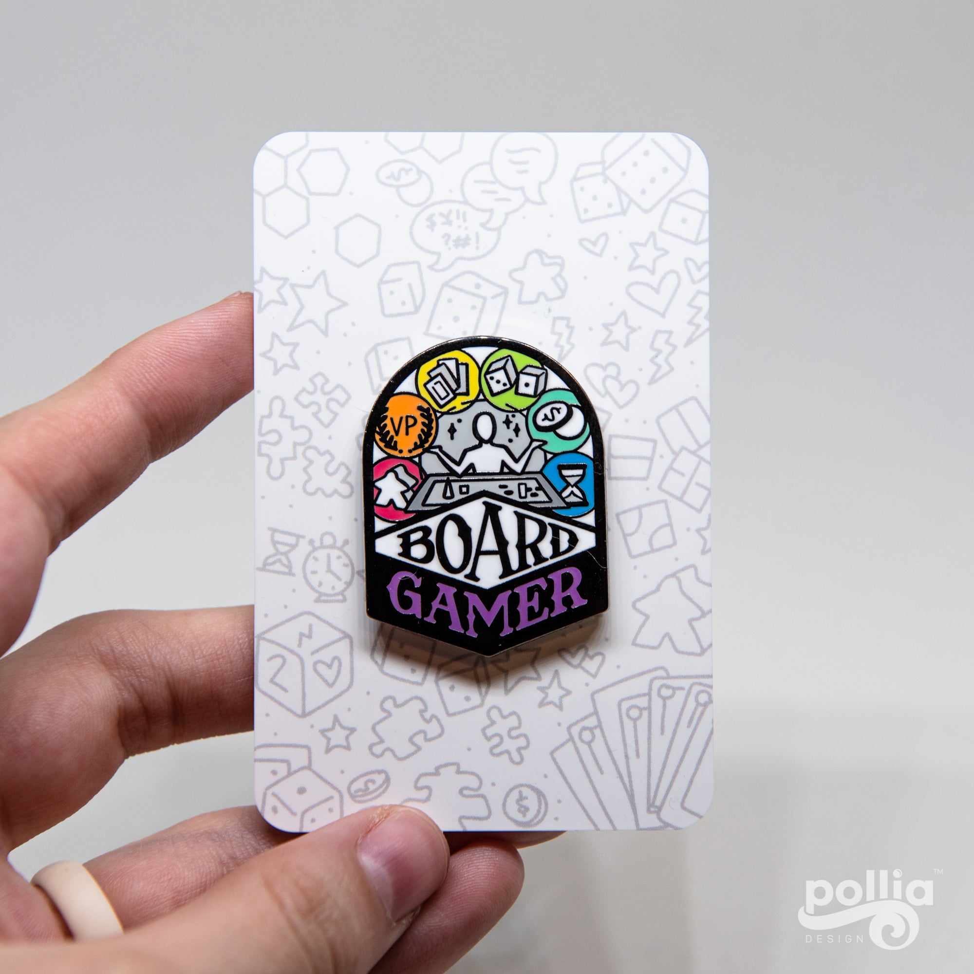 Gamer Pin Design Board Game Genre Enamel Pins – Pollia Design