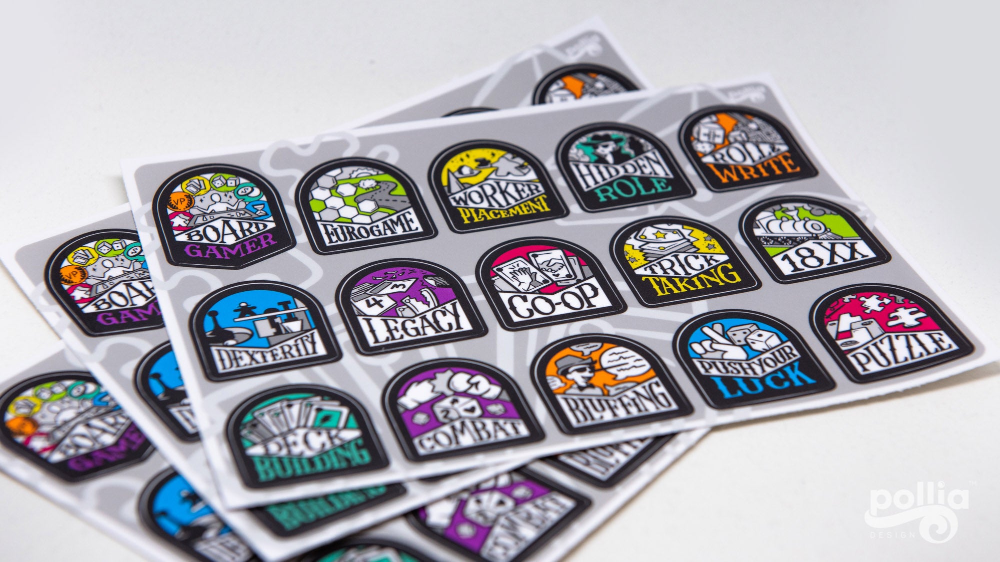 Board Game Genres Sticker Sheet