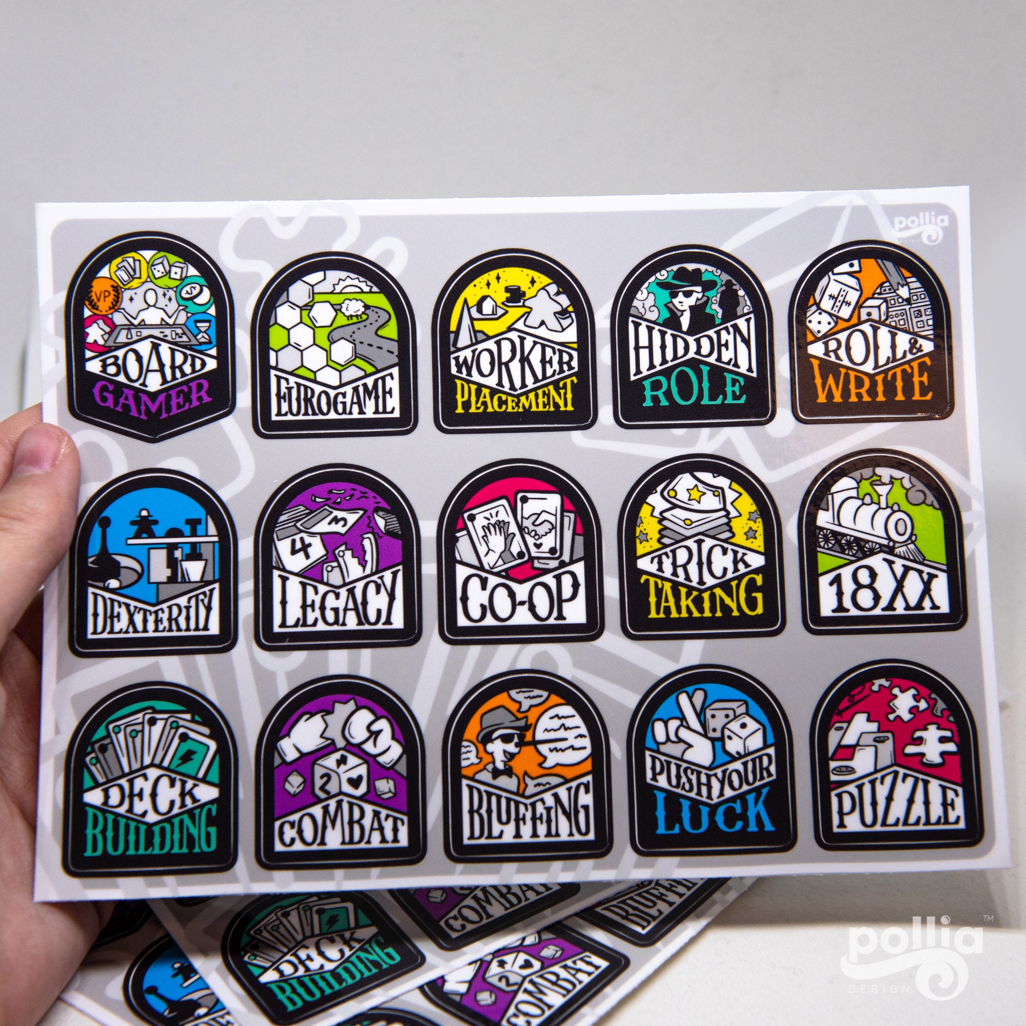 Board Game Genre Enamel Pins