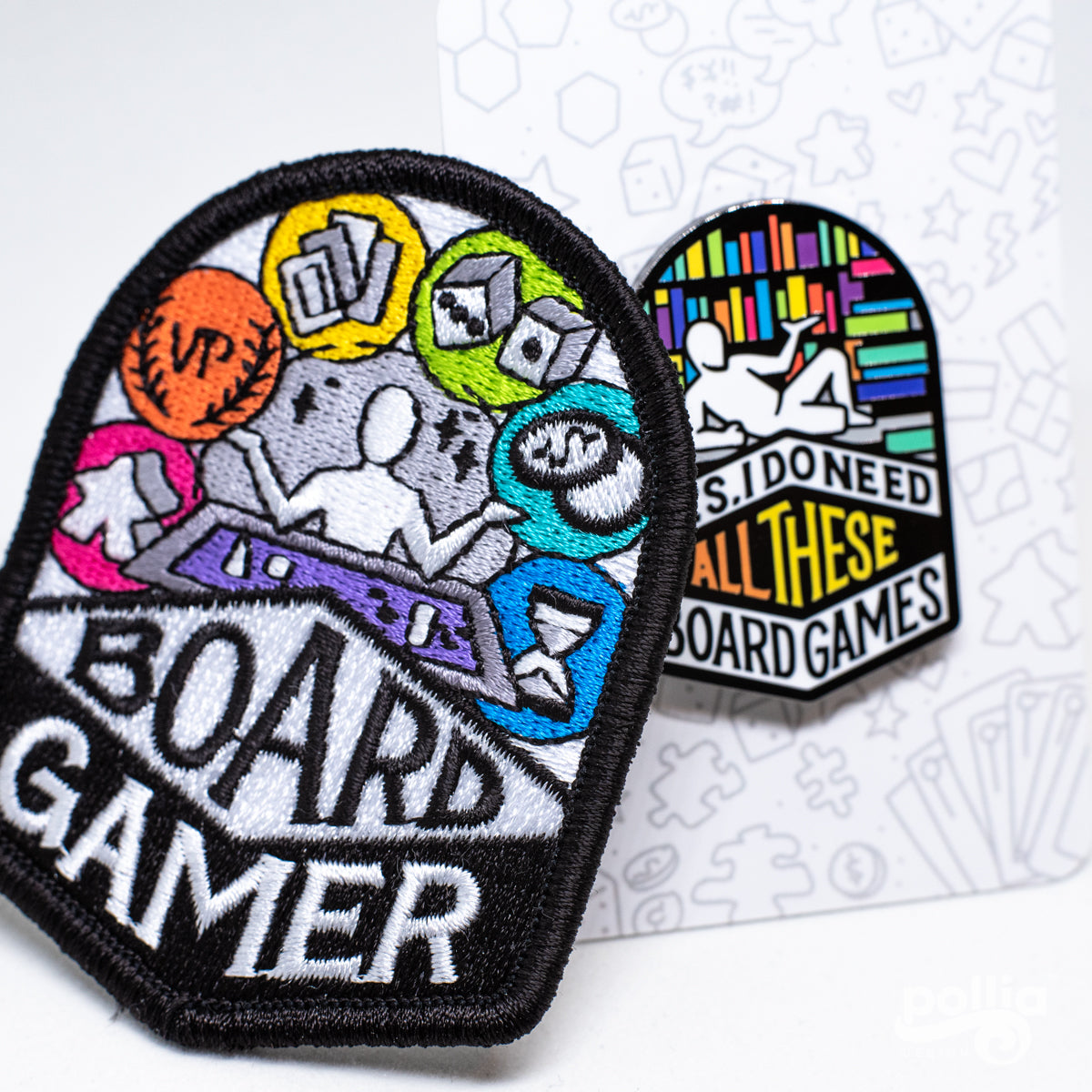 Board Gamer Embroidered Patch