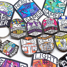 Load image into Gallery viewer, Board Gamer-Isms Enamel Pins