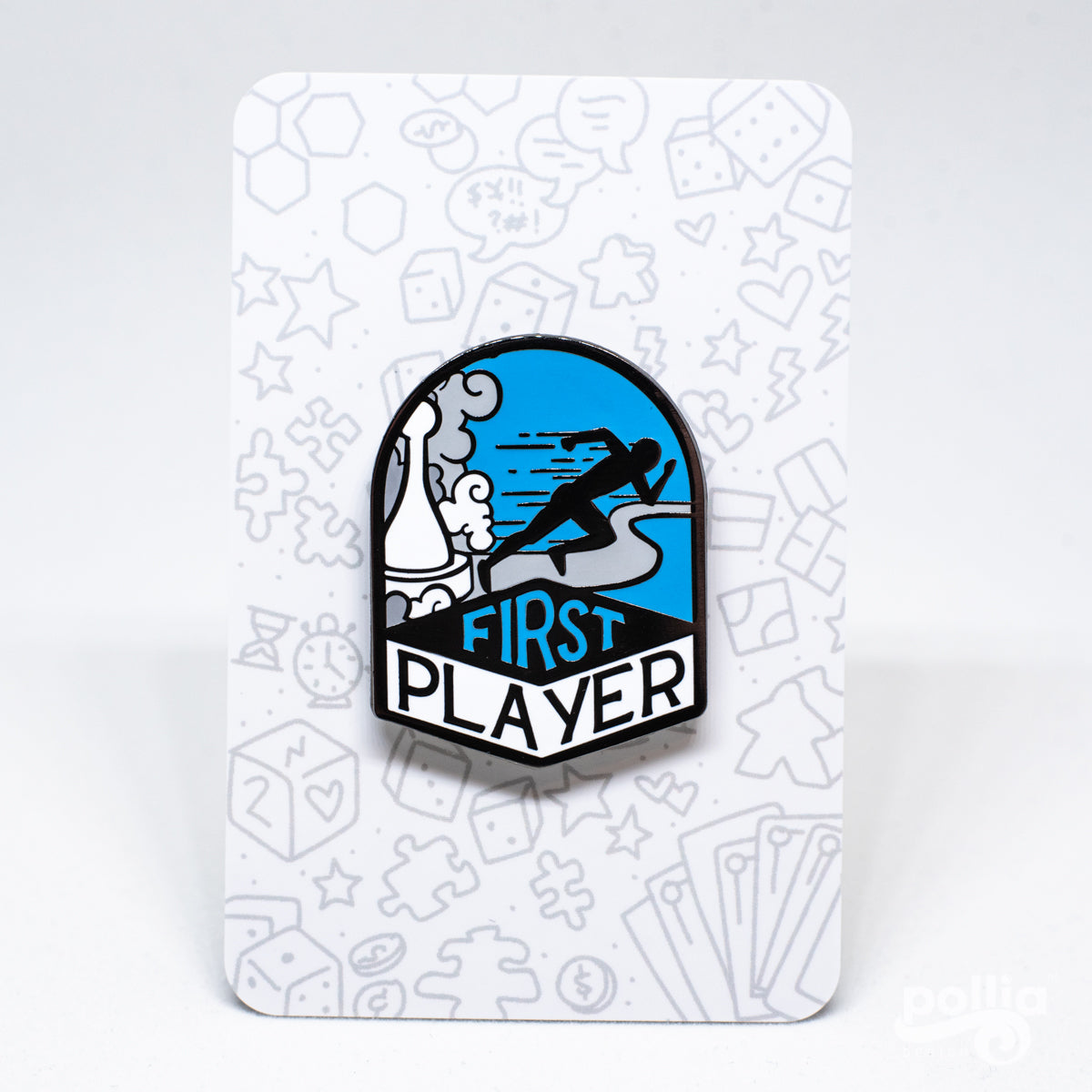 Gamer Pin Design Tabletop Gaming - Board Games and RPG T-Shirt Designs – Pollia Design